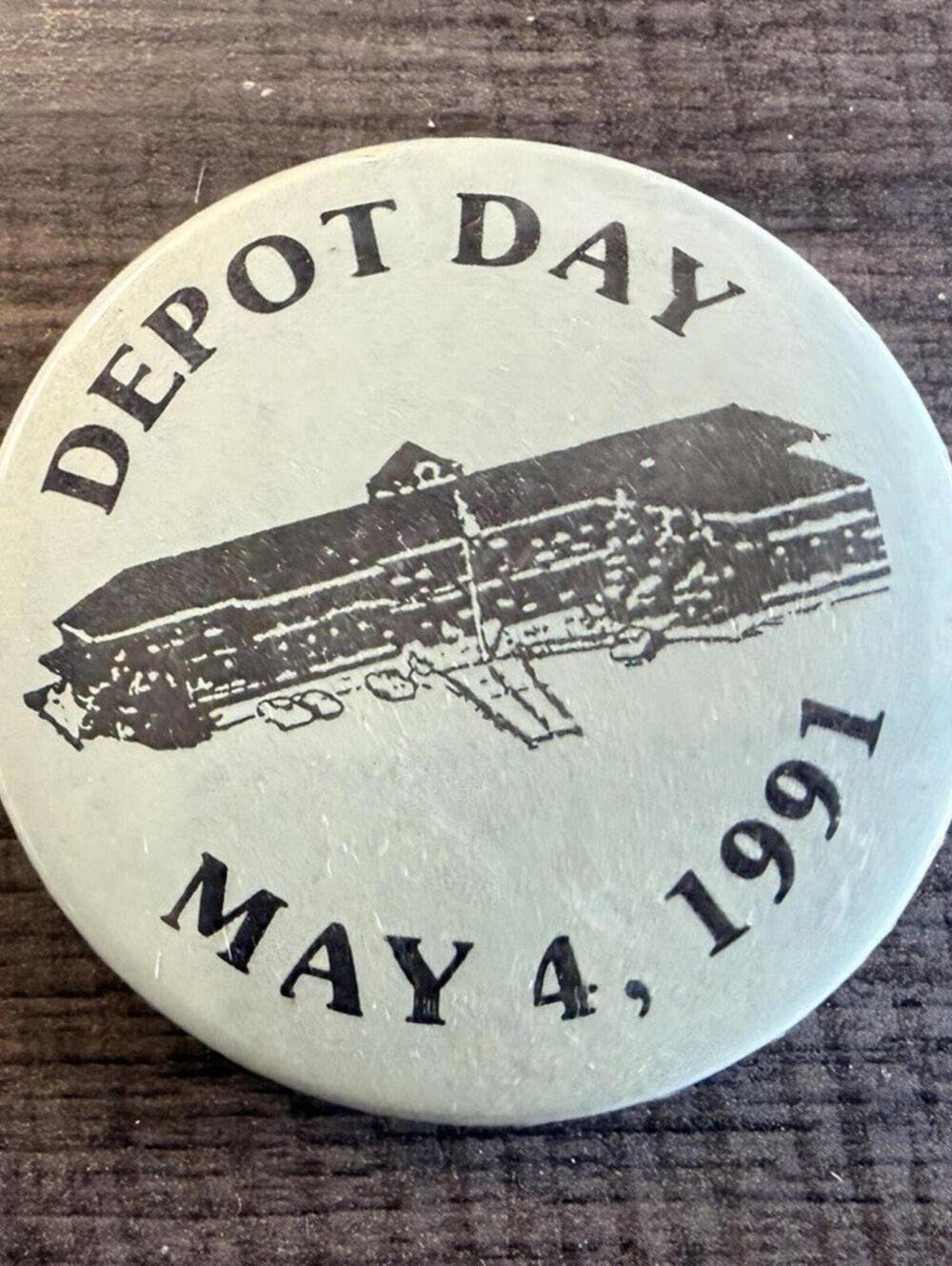 Depot Day May 4 1991 Event Souvenir Pinback Button Souvenirs Travel Theme